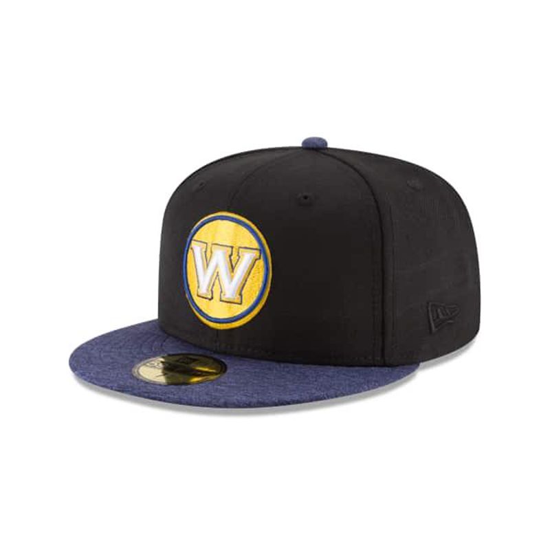 NBA Golden State Warriors Shadow Tech 59Fifty Fitted (KVD2908) - Black New Era Caps